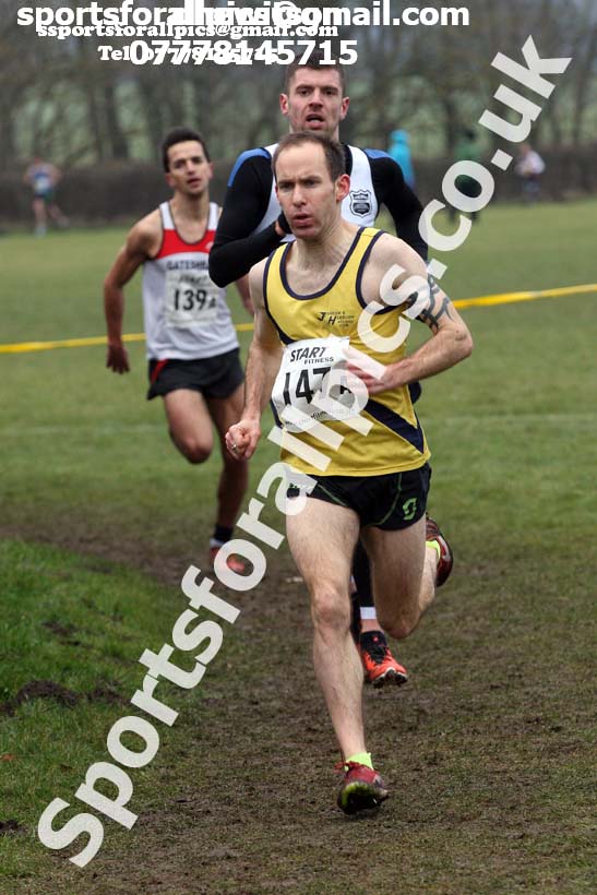 Senior mens 2018 Durham Cathedral Cross Country Relay. Photo:  David T. Hewitson/Sports for All Pics